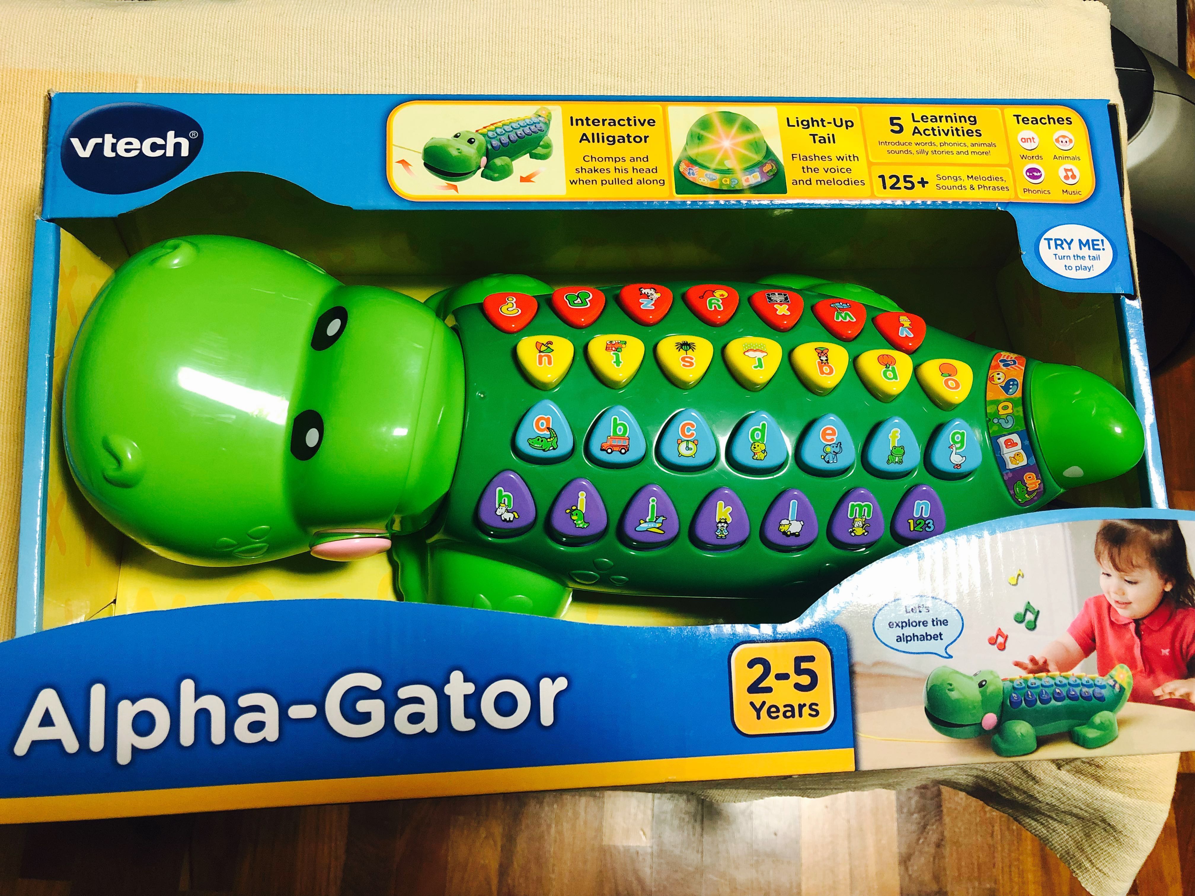 vtech pull and learn alligator