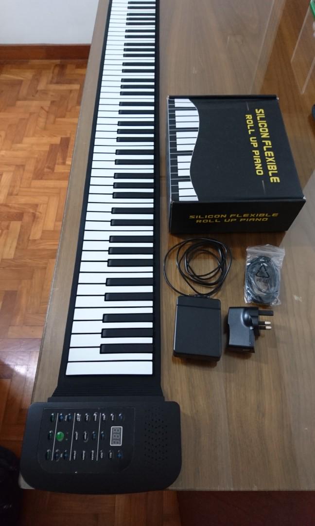 Silicon Flexible Roll Up Piano, Furniture & Home Living, Home ...