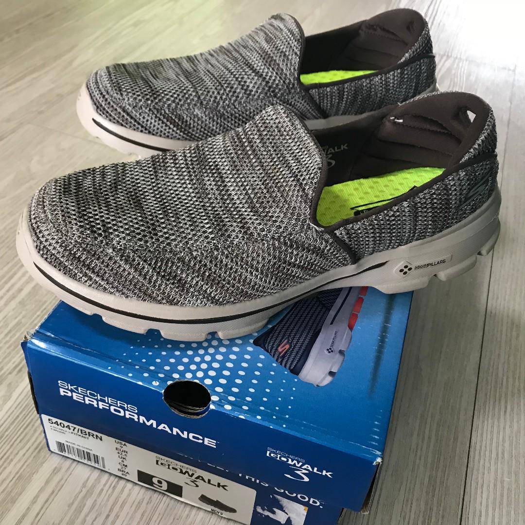 Skechers go walk 3 silver discount