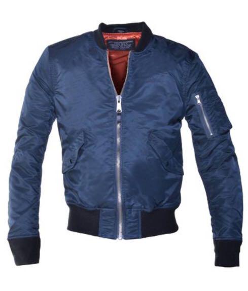 Slim fit discount nylon flight jacket