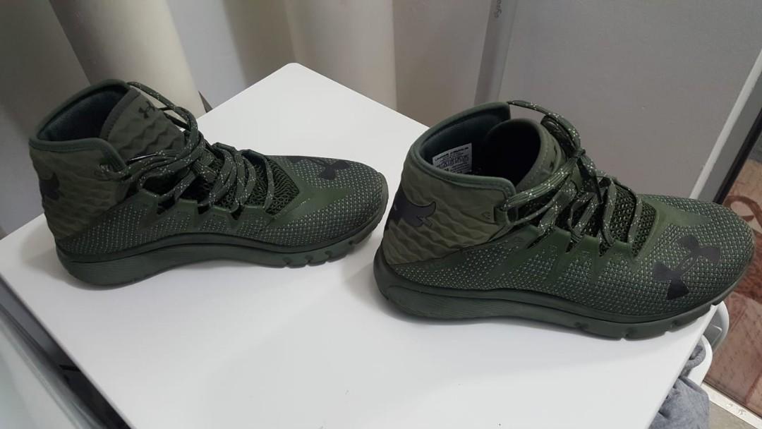 UNDER ARMOUR UA PROJECT ROCK DELTA DNA GREEN SNEAKERS SHOSE SIZE 7  (3020175-300)