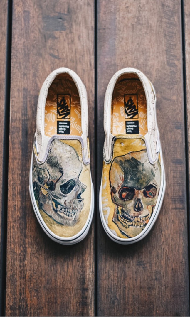 skull vans van gogh