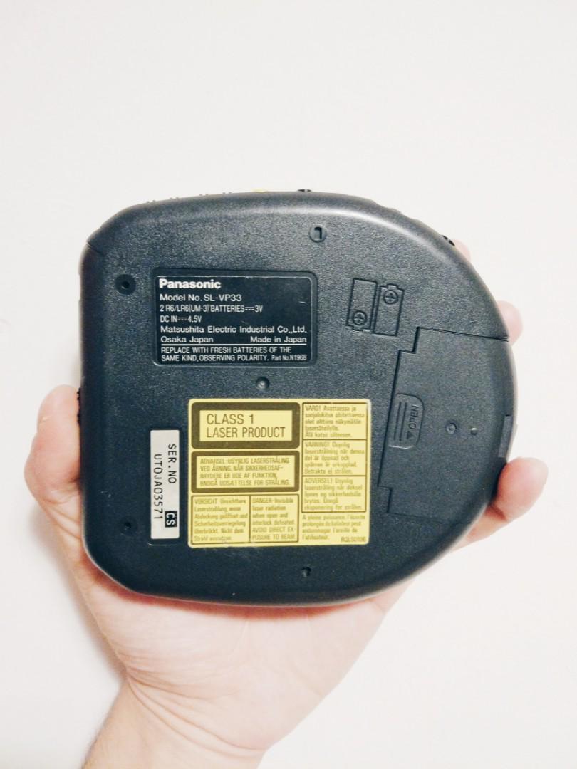 Vintage Panasonic SLVP33 Portable Video CD Player/Discman/CD Player