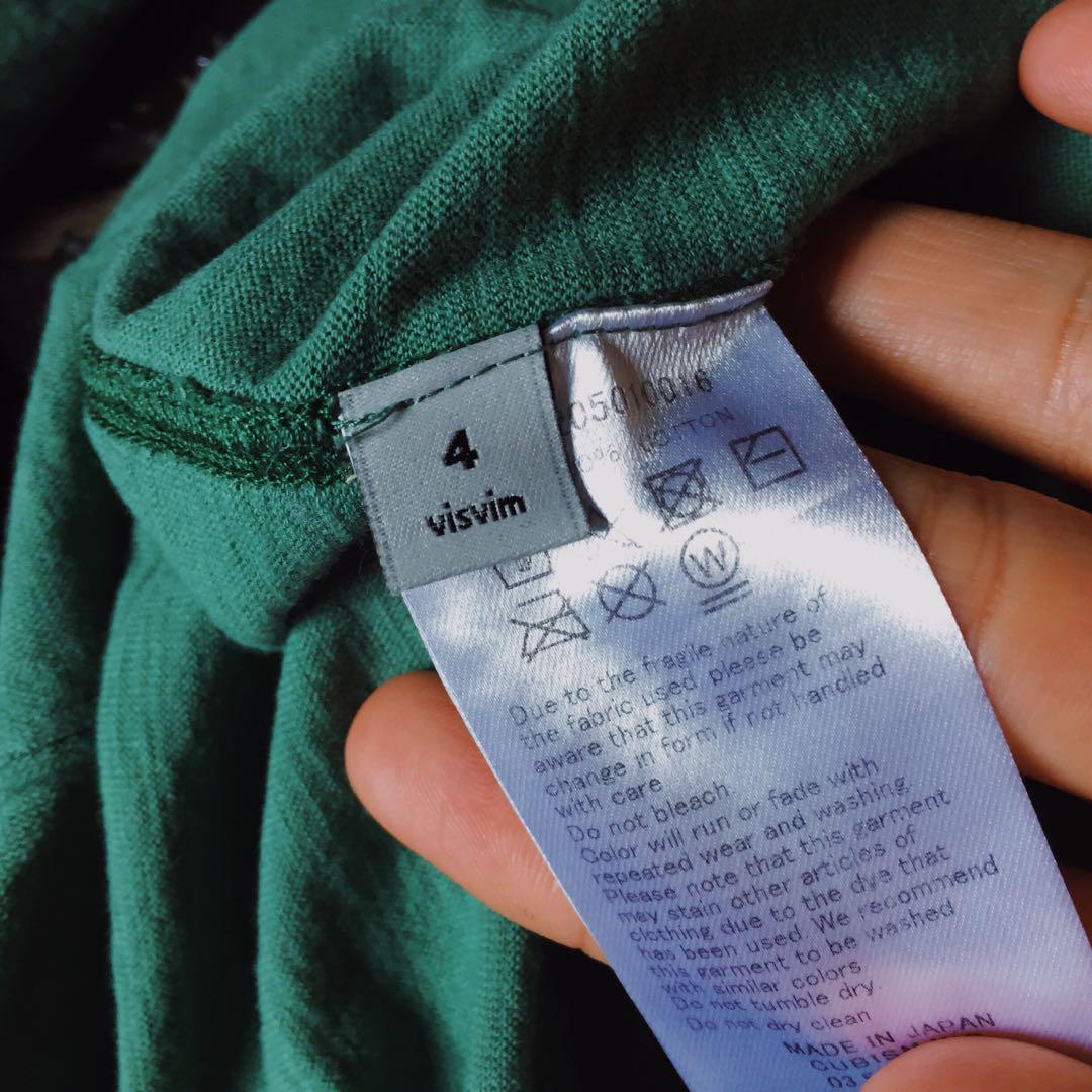 Visvim clubhouse tee 3/4 veggie dye green