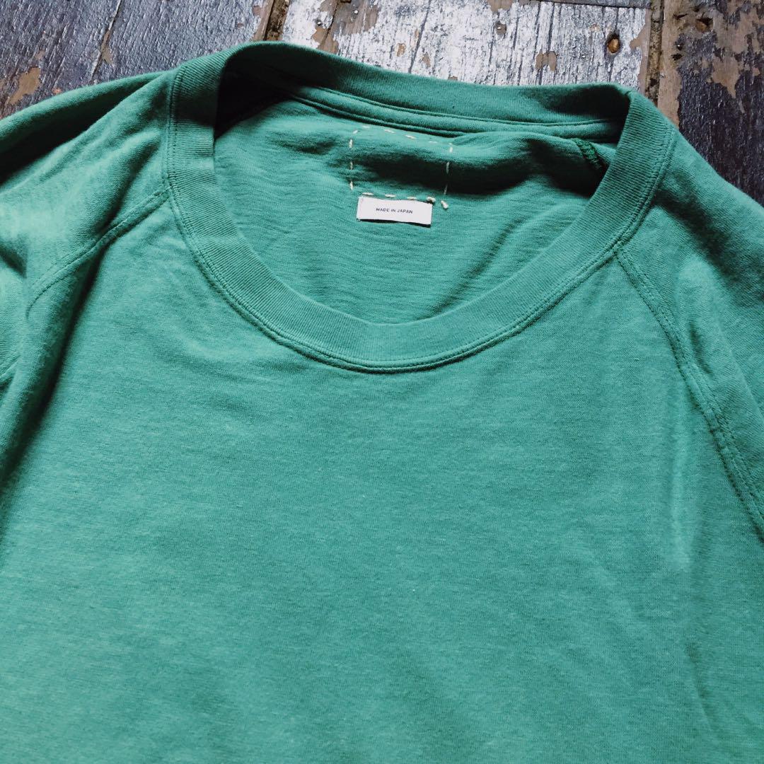 Visvim clubhouse tee 3/4 veggie dye green