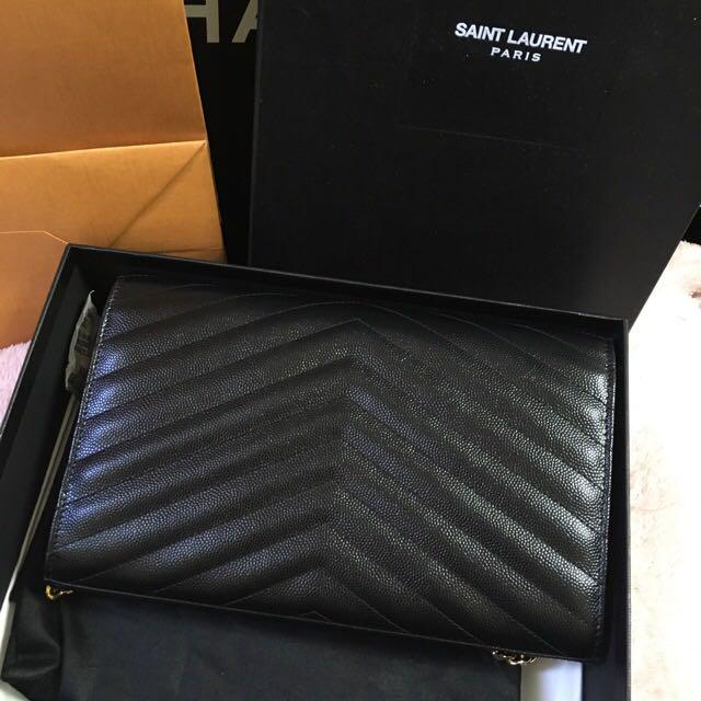 Ysl woc 22cm black ghw 16.500.000; jt(last pc)