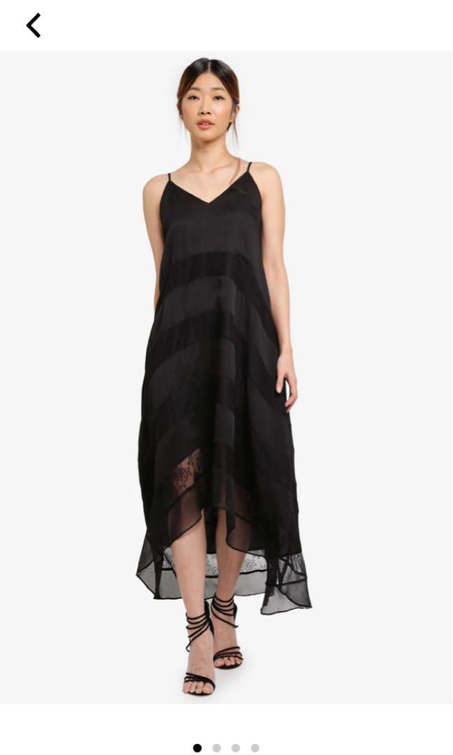 zalora black dress
