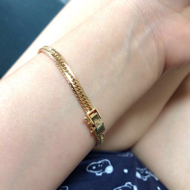 18k Kihei Japan Gold Bracelet, Women's Fashion, Jewelry