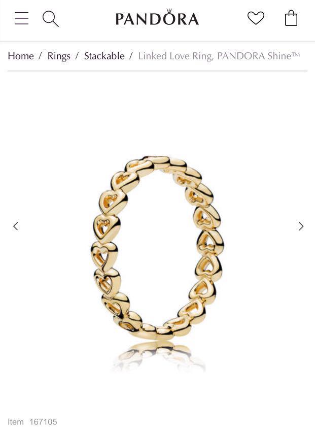 Linked love ring pandora rose new arrivals