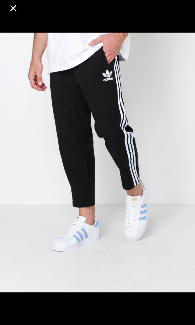 adidas cropped track pants mens