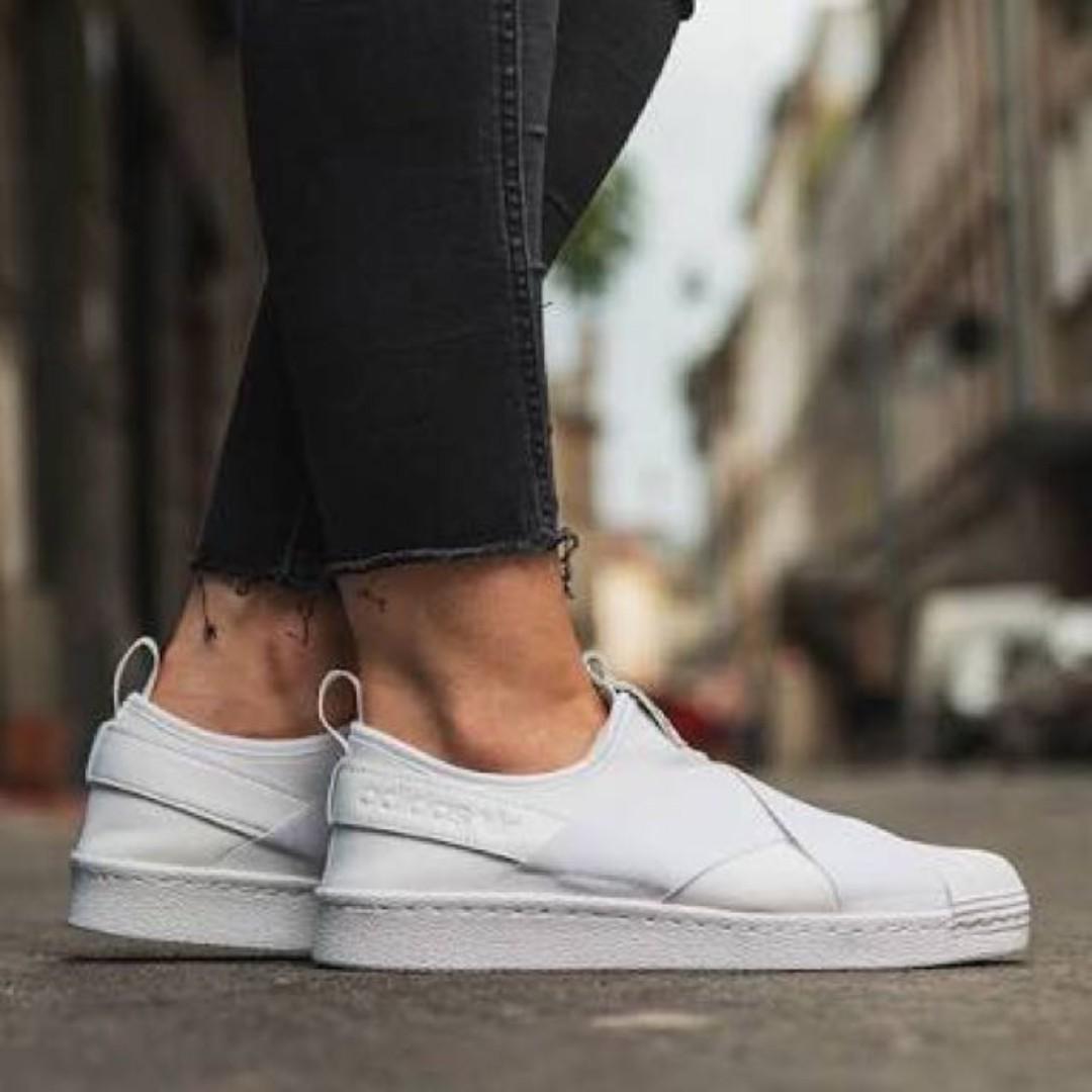 adidas superstar slip on trainers