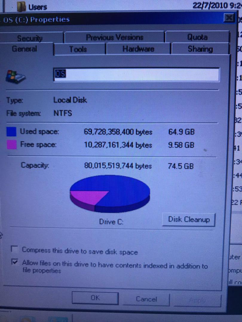 Asus laptop good working condition intel 1.2ghz 2gb ram 74.5gb disk