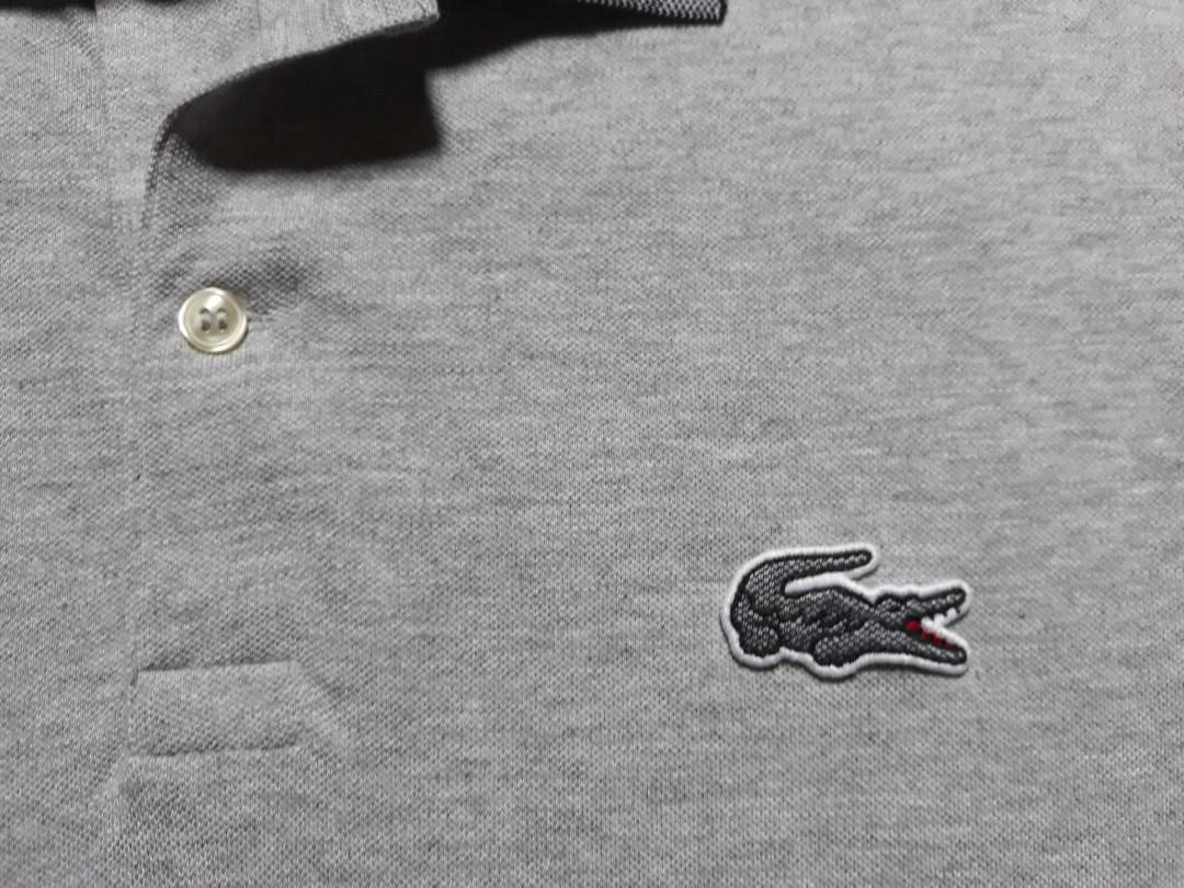 Lacoste grey crocodile clearance logo