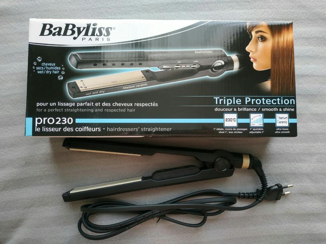 Babyliss paris hair straightener