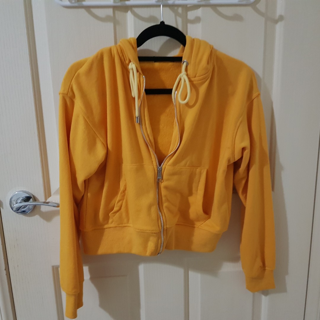 bershka yellow hoodie