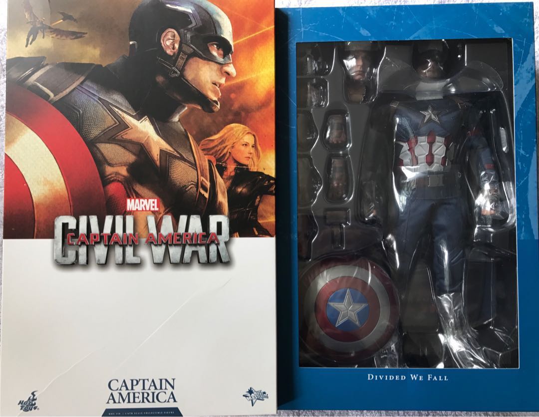 Figurine Hot Toys Captain America Civil War – MMS360 – 1/6, 32 Cm – Comme Neuf