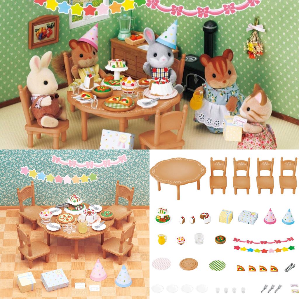 sylvanian party set
