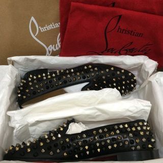 Christian Louboutin Rolling Spikes Leather Smoking