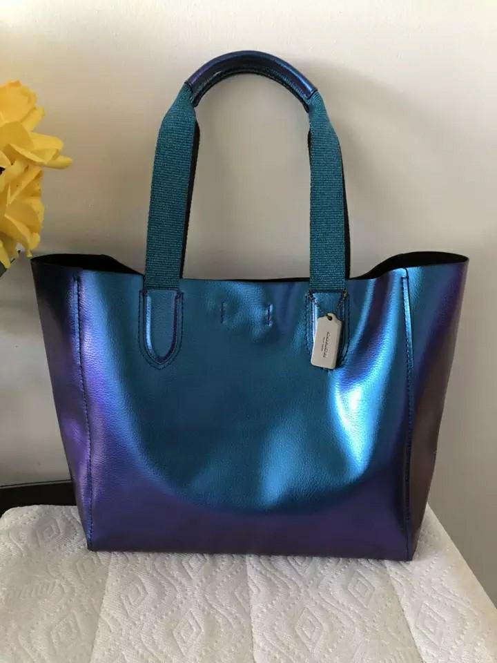 Coach hologram derby tote discount