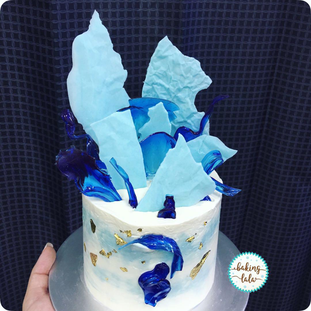 Customised Chocolate Shards Cake Food Drinks Baked Goods On
