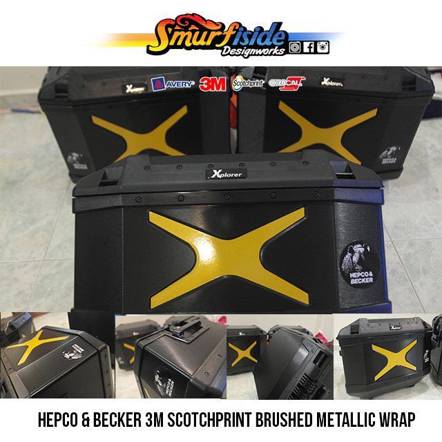 Vinyl wrap motorcycle new arrivals panniers