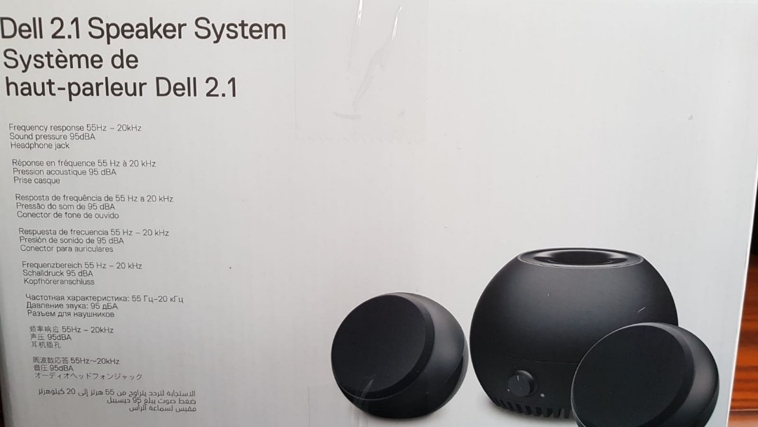 Dell 2 1 Speaker System Tv Home Appliances Tv Entertainment Tv Parts Accessories On Carousell