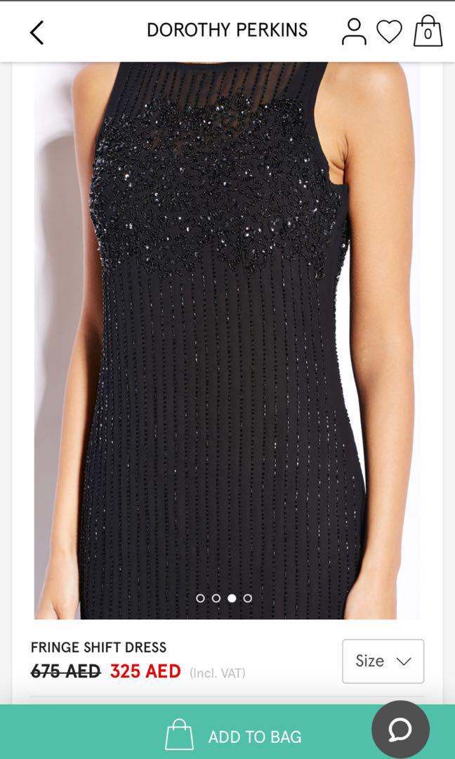 Dorothy perkins black embellished shoulder shift dress best sale