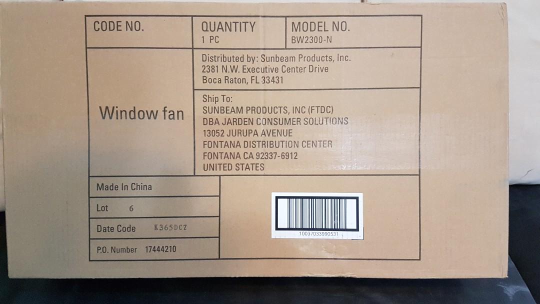 Exhaust Fan Bionaire BW2300N Twin Reversible Airflow Window Fan with