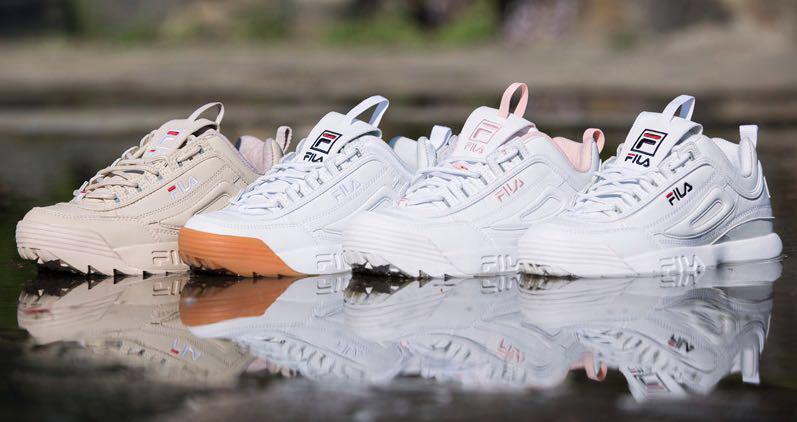 Fila disruptor ii white pink online