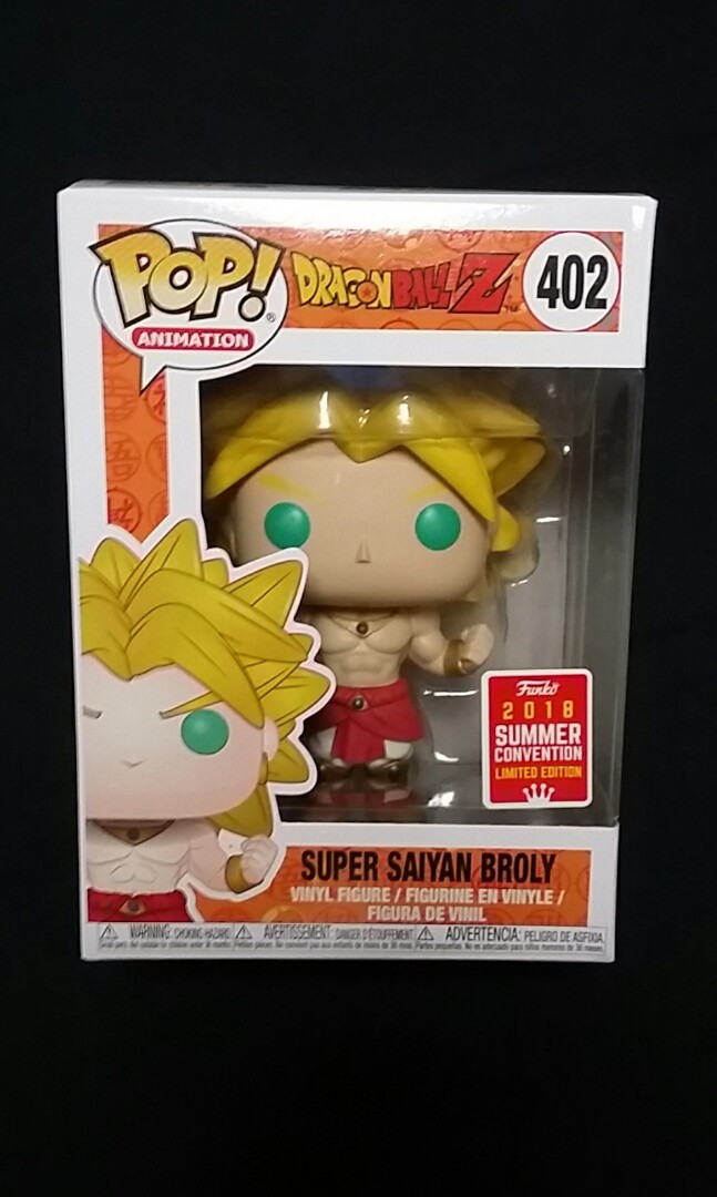 Funko Pop Dragonball Super Saiyan Broly Toys Games Bricks