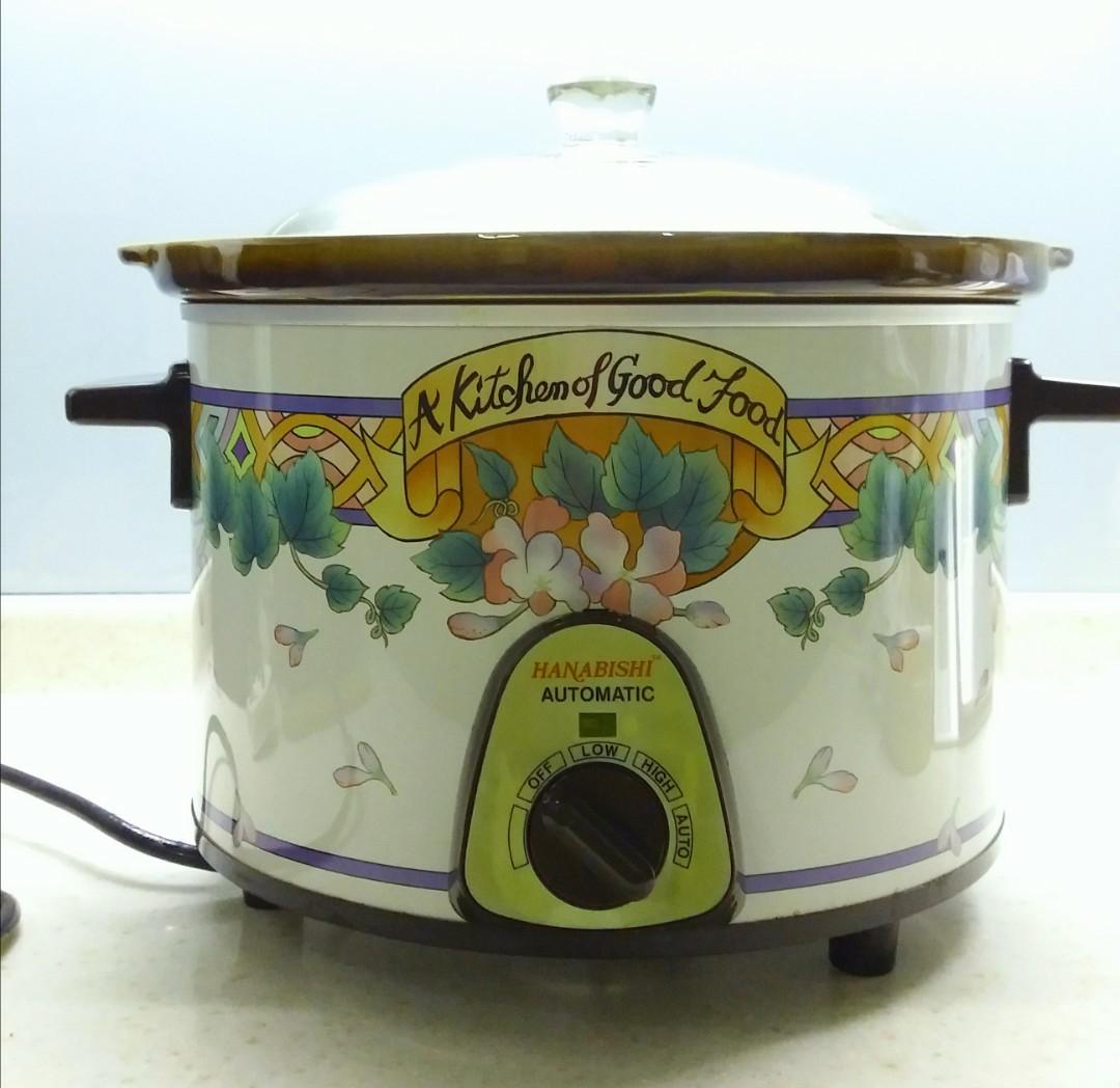 Hanabishi Slow Cooker 4 5l Tv Home Appliances Kitchen Appliances Cookers On Carousell