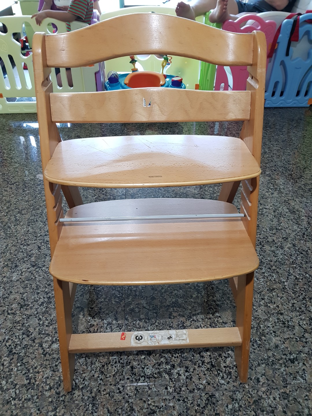 hauck wooden high chair