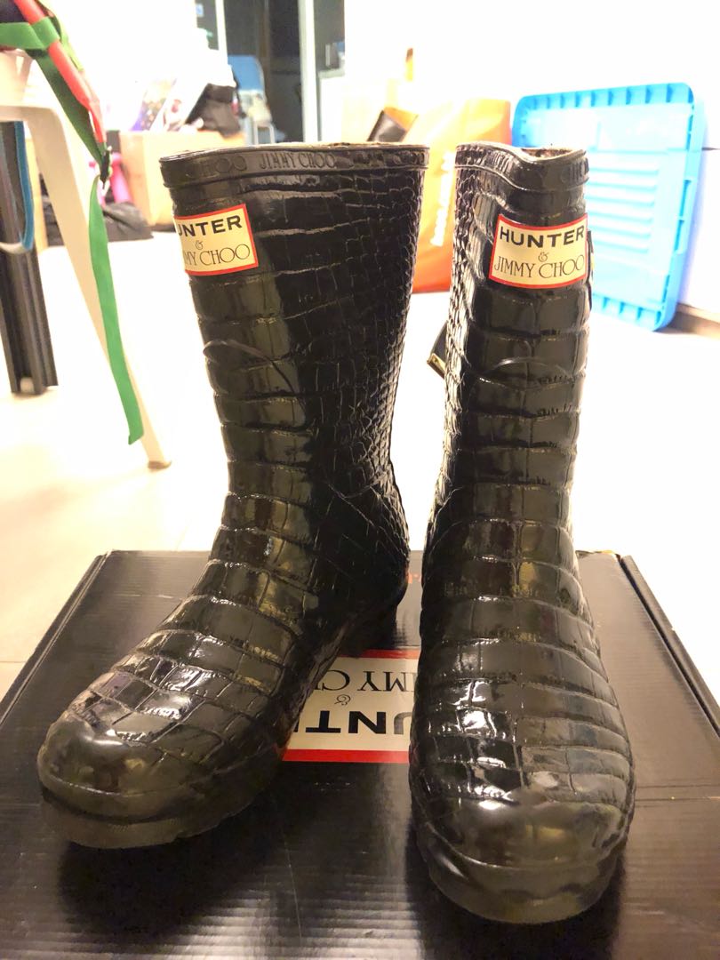 hunter jimmy choo rain boots