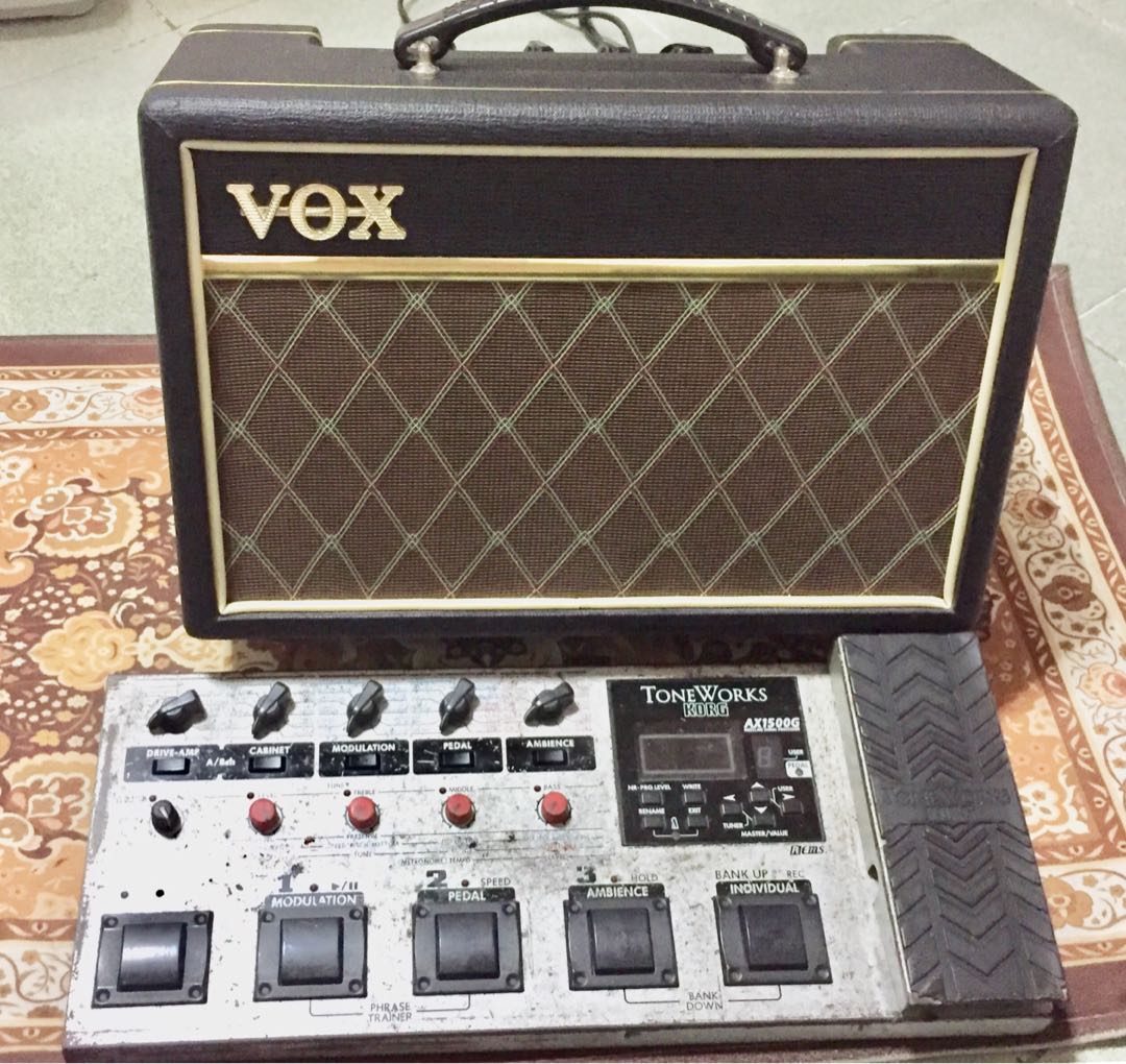 Toneworks AX1500G Multi Effects & VOX Pathfinder10 Amplifier both