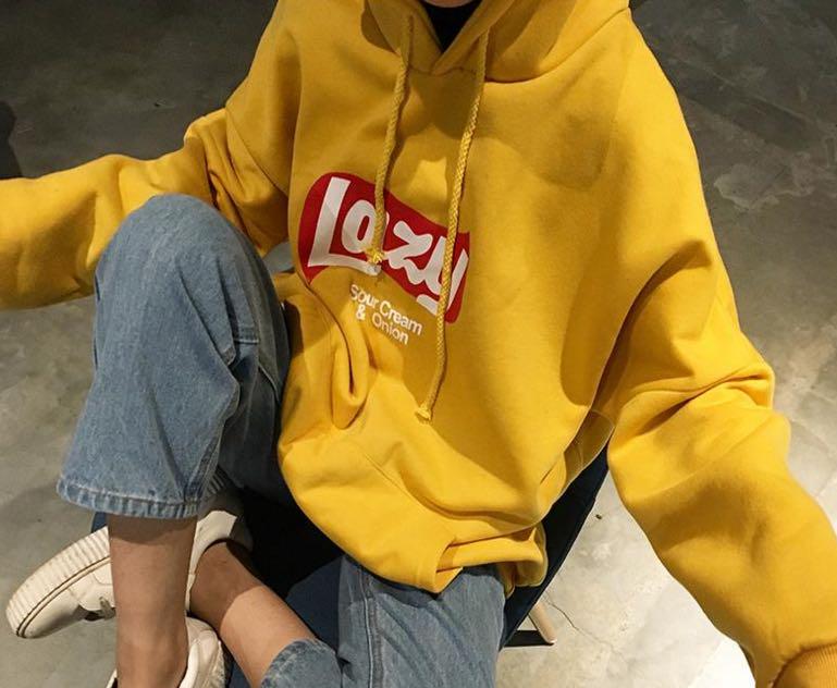 LAZY sour cream onion oversized hoodie BN INSTOCK Women s