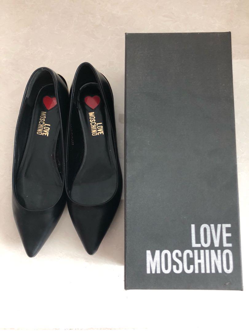 moschino black shoes