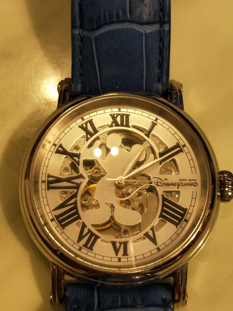 Mickey mouse automatic skeleton watch from Disneyland Mobile