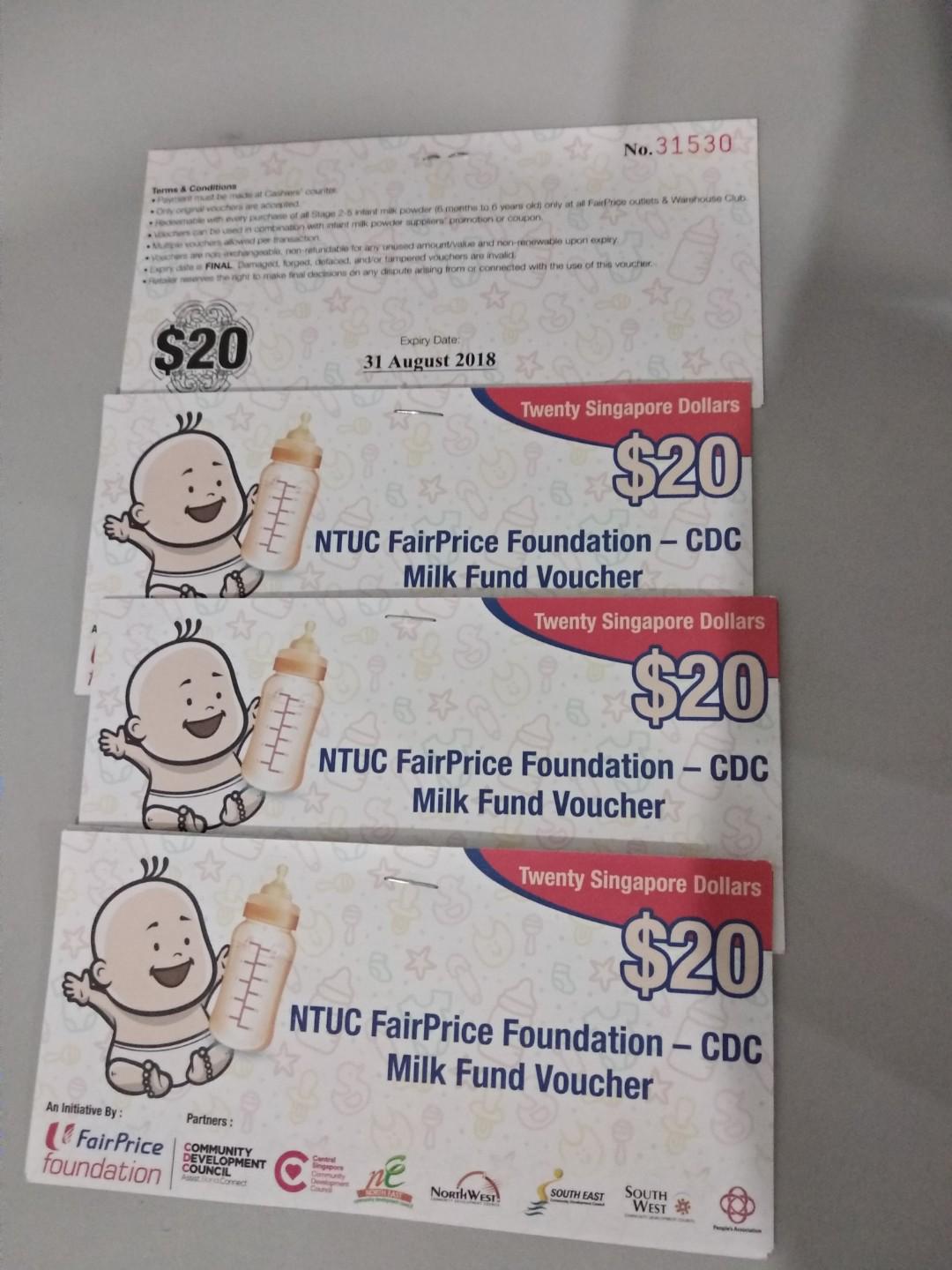 Milk voucher, Tickets & Vouchers, Vouchers on Carousell