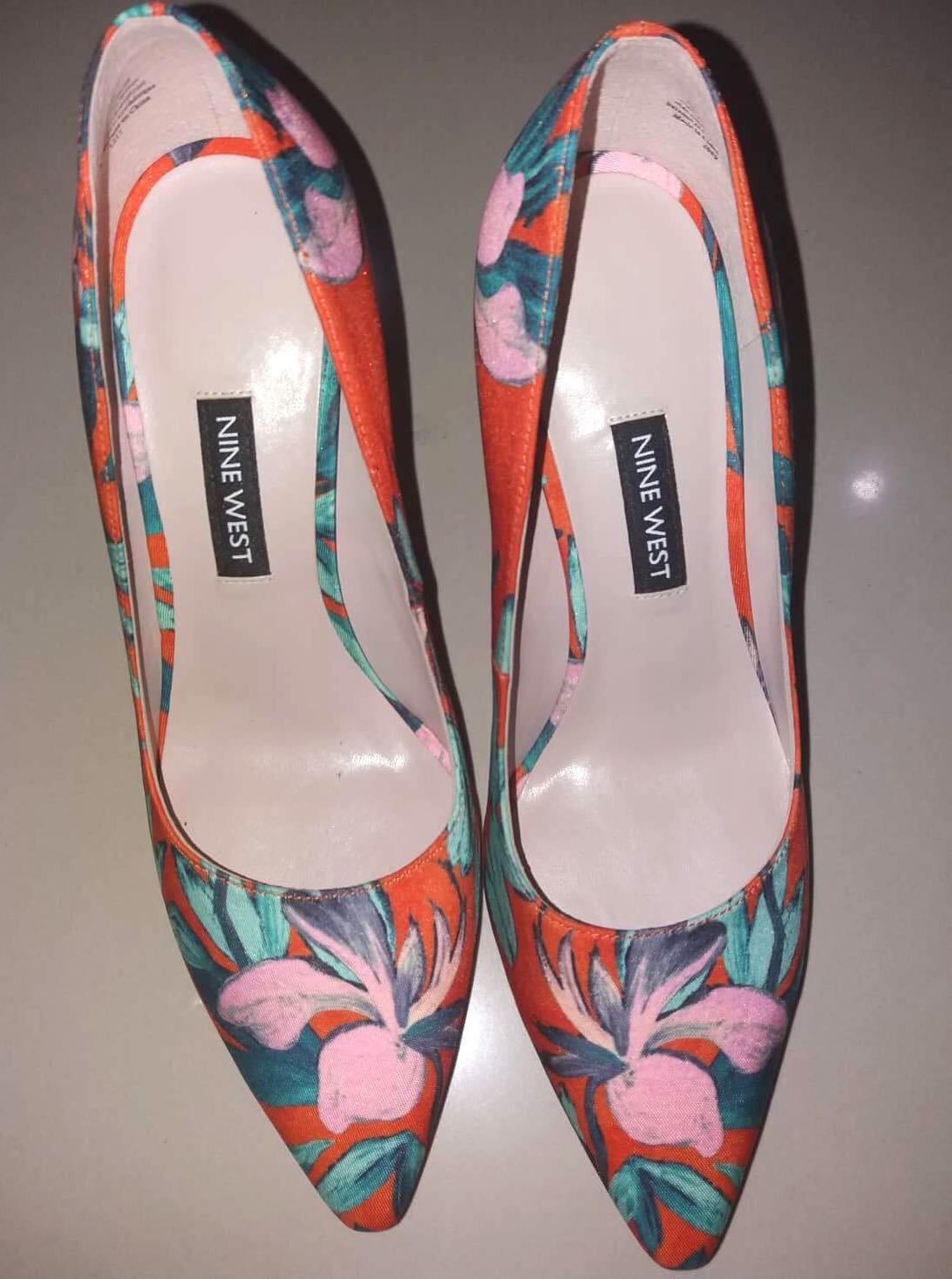 nine west floral shoes