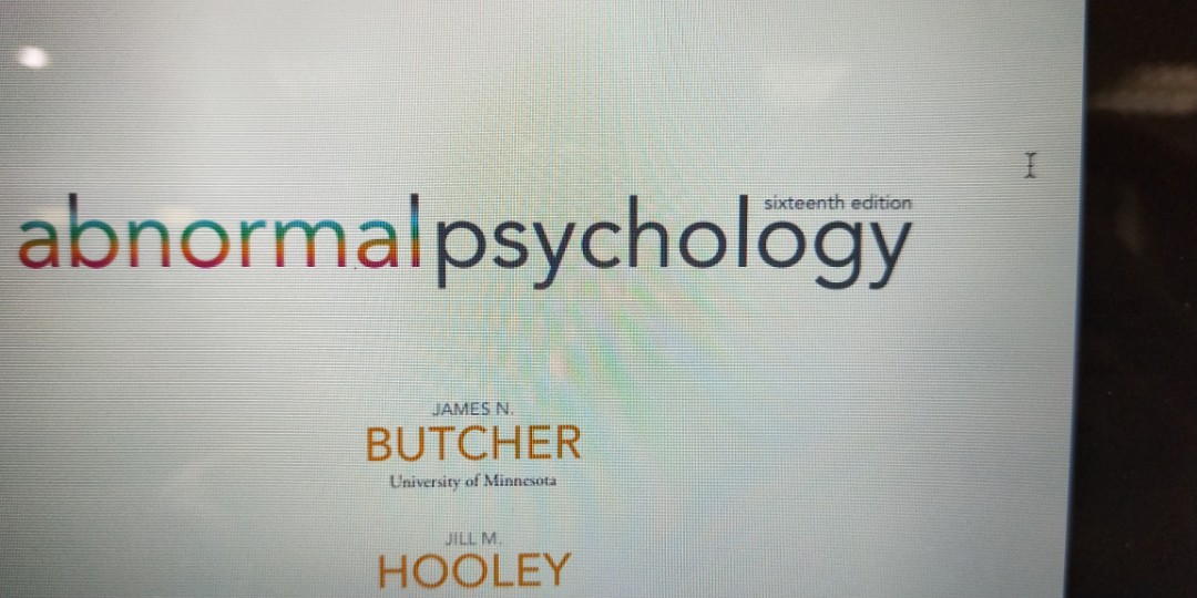 Pl3236 Abnormal Psychology 16th Ed Textbook Books Stationery