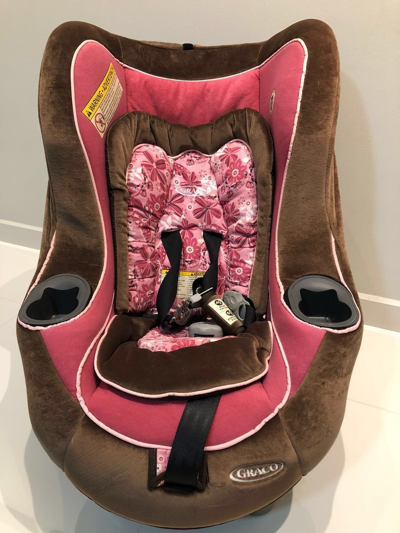 Pre loved Graco Car Seat in pink and brown Babies Kids Going