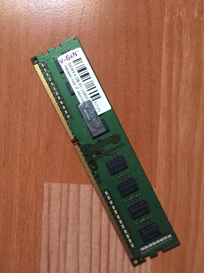 RAM V Gen DDR3 4GB PC 12800
