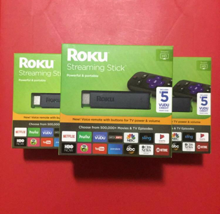 Roku Streaming Stick 3800R / 3800RW Portable, power-packed player with  voice remote with TV power and volume, TV & Home Appliances, TV &  Entertainment, Entertainment Systems & Smart Home Devices on Carousell