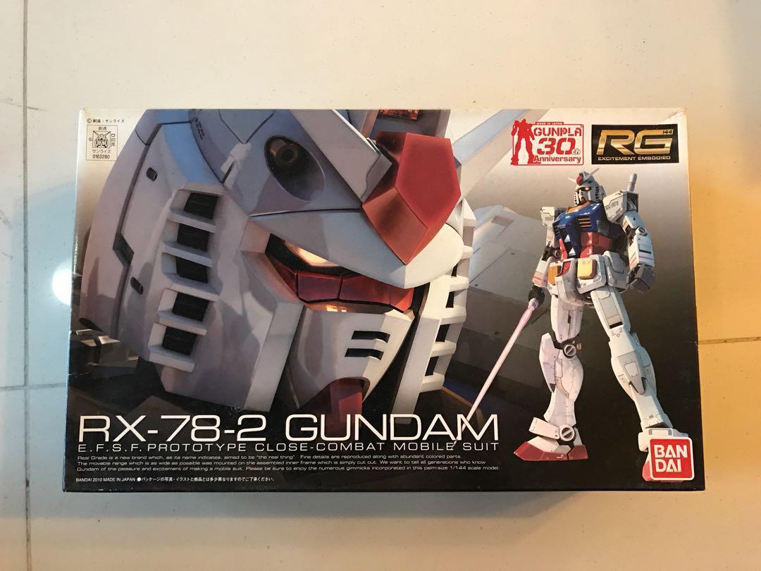 Rx 78 2 Gundam Rg Bandai Model Kit Hobbies Toys Toys Games On Carousell