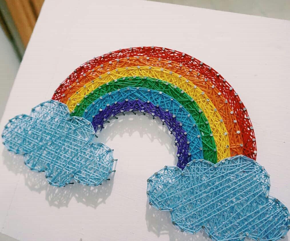 String Art ( untuk jadi hiasan, kado, dll), Desain & Kerajinan Tangan