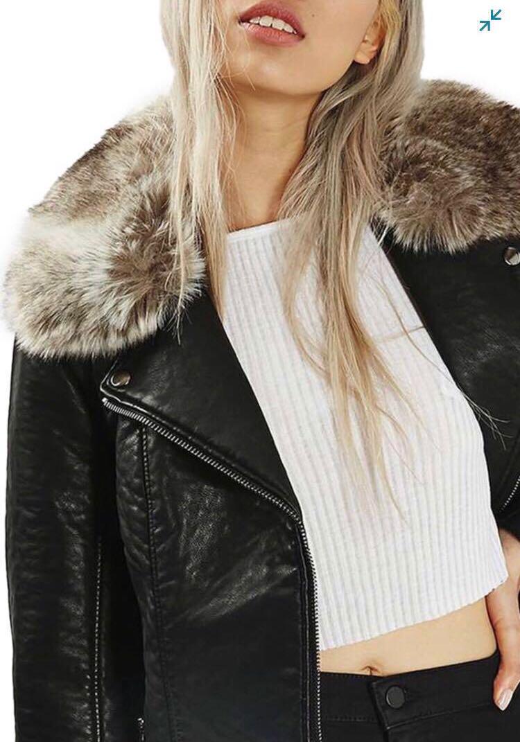 Topshop faux fur new arrivals jacket
