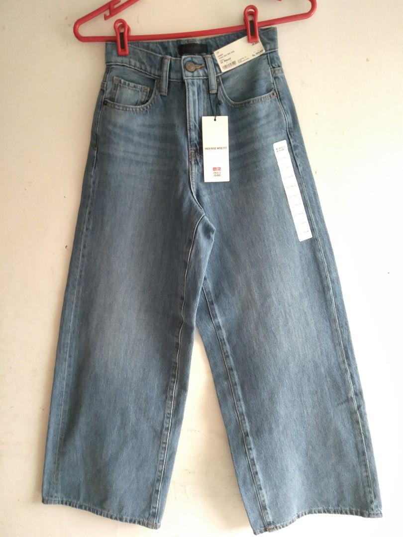 UNIQLO kulot jeans, Fesyen Wanita 