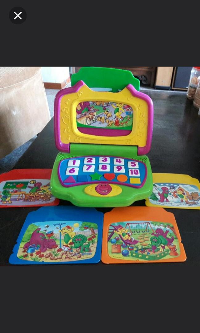 Barney laptop shop toy