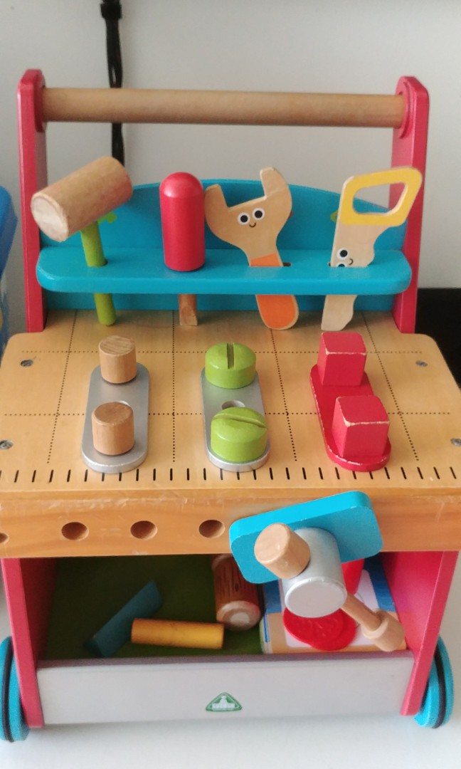 wooden activity workbench walker