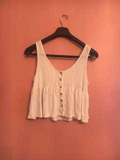 White flowy tank top White flowy tank top